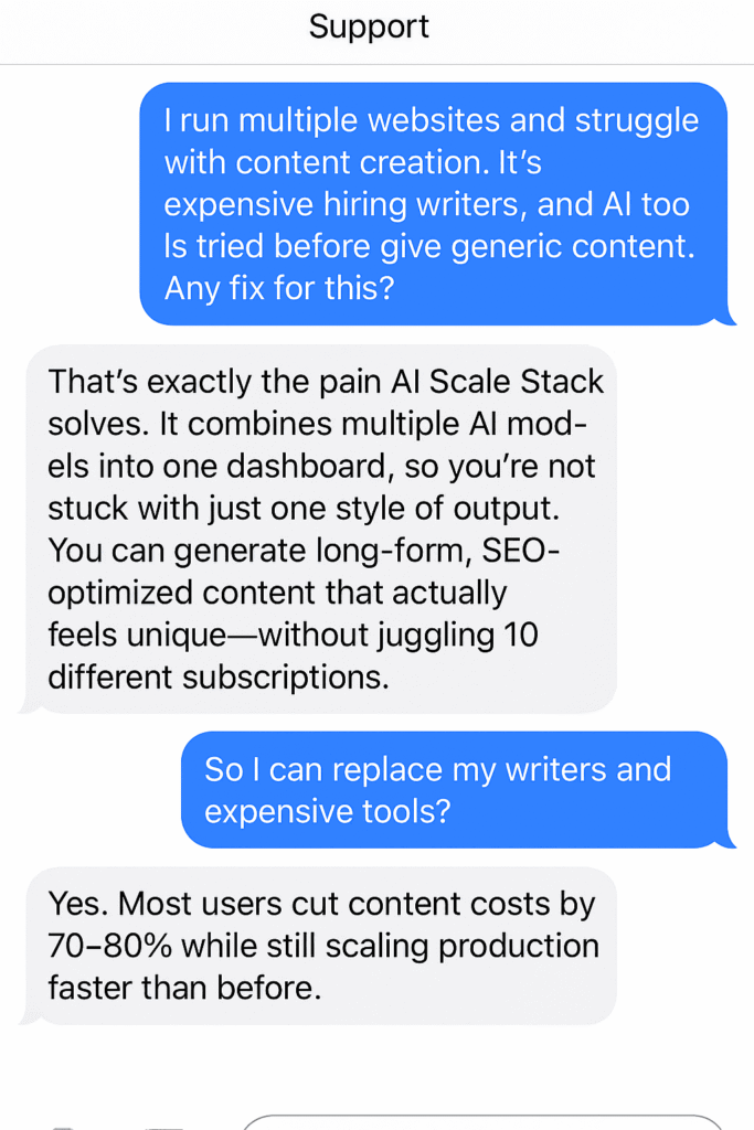 AI Scale Stack Conversation 1 – Content Overload