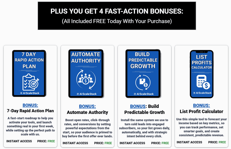 AI Scale Stack bonuses